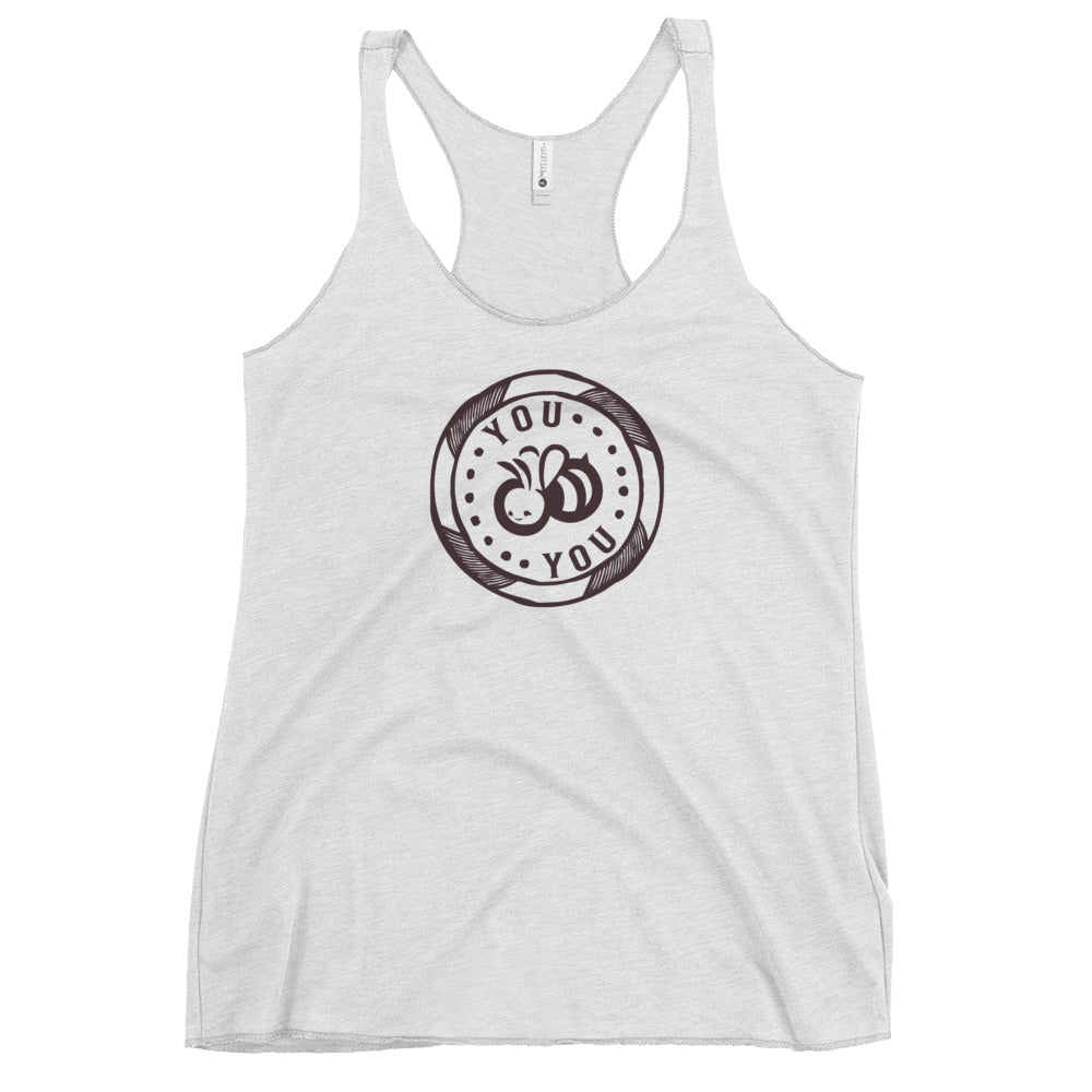 You "Bee" You Fem Fit Racerback Tank