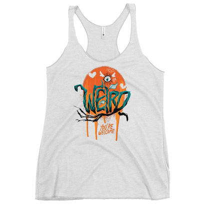 "I'm Weird, You're Welcome" Fem Fit Racerback Tank