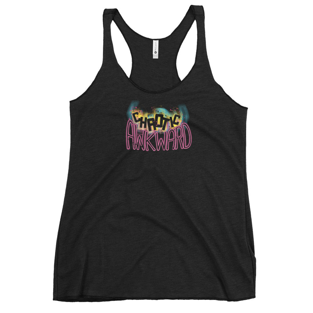 Chaotic Awkward Fem Fit Racerback Tank