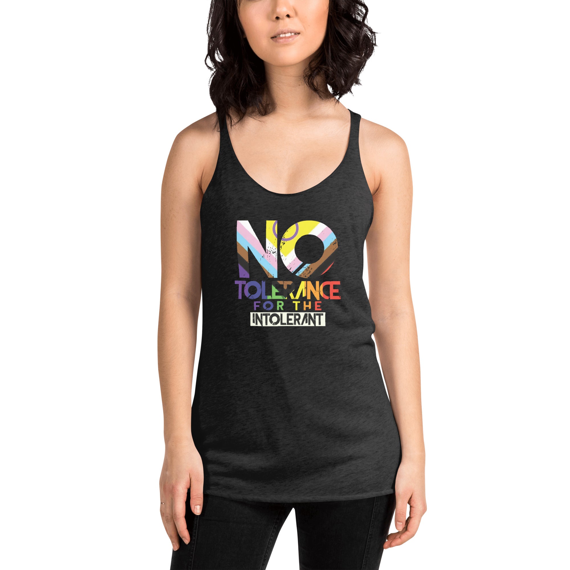 No Tolerance for the Intolerant Fem Fit Racerback Tank