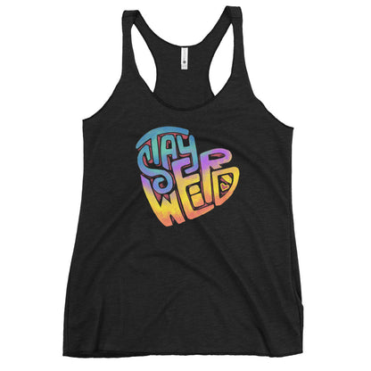 "Stay Weird" Fem Fit Racerback Tank