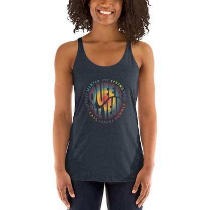 “Queer All Year” Fem Fit Racerback Tank