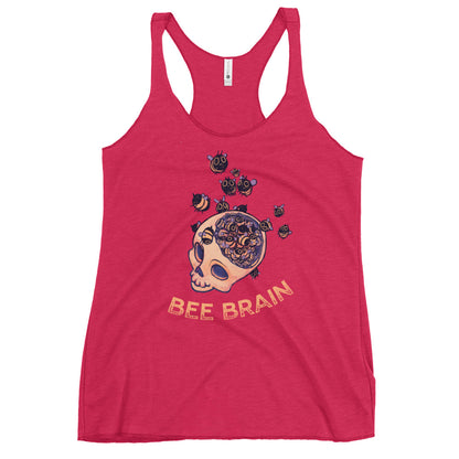 "Bee Brain" Fem Racerback Tank