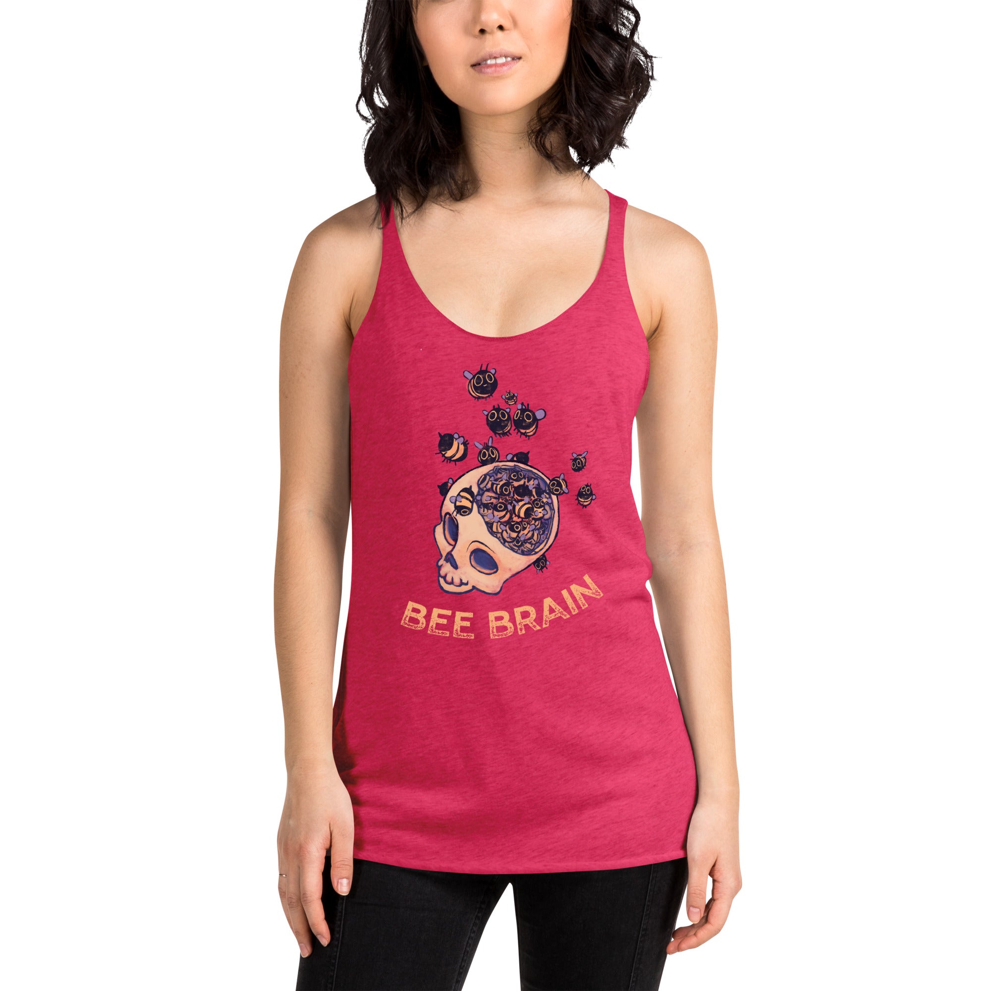 "Bee Brain" Fem Racerback Tank