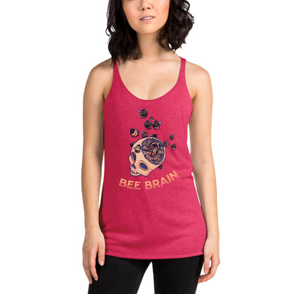 "Bee Brain" Fem Racerback Tank
