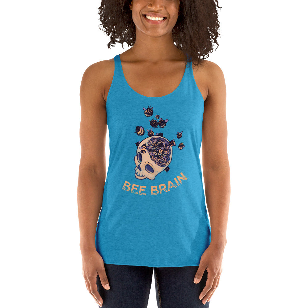 "Bee Brain" Fem Racerback Tank