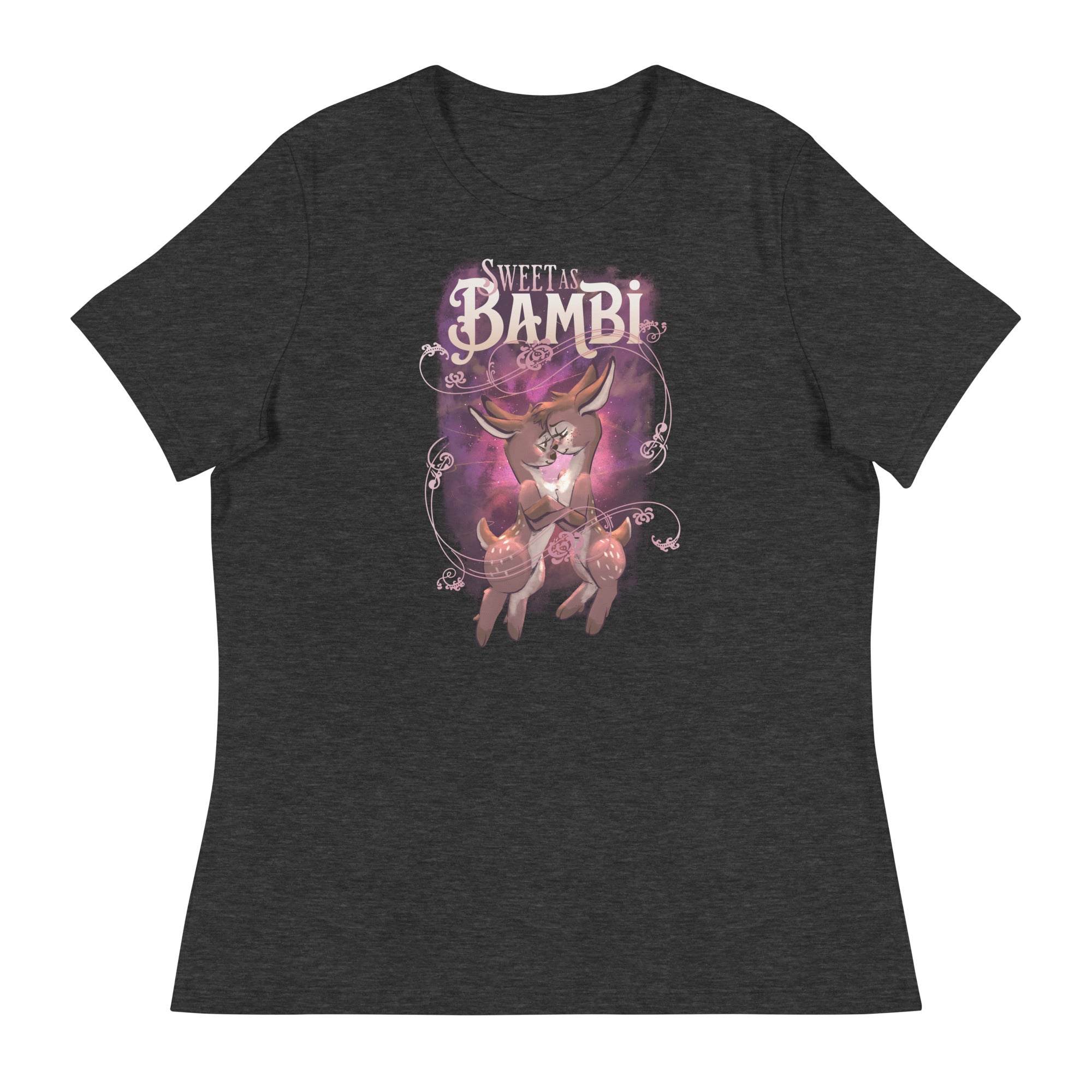 "Sweet as Bambi" Bambi lesbian flag fem fit Relaxed T-Shirt