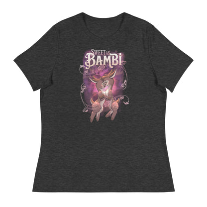 "Sweet as Bambi" Bambi lesbian flag fem fit Relaxed T-Shirt