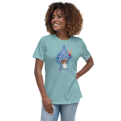 “Not All Who Wander Are Lost. Some Are In Search Of Hot Cocoa” Fem Fit Relaxed T-Shirt