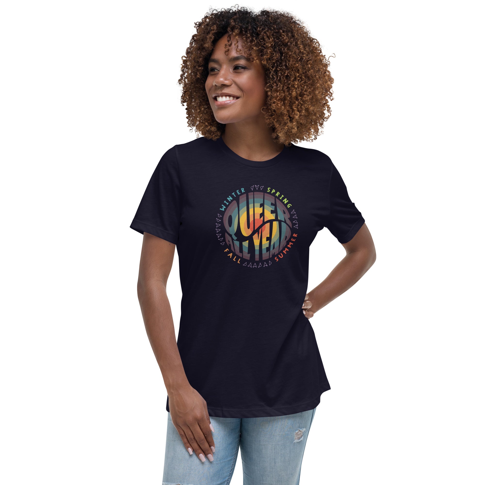 “Queer All Year” Fem Fit Relaxed T-Shirt