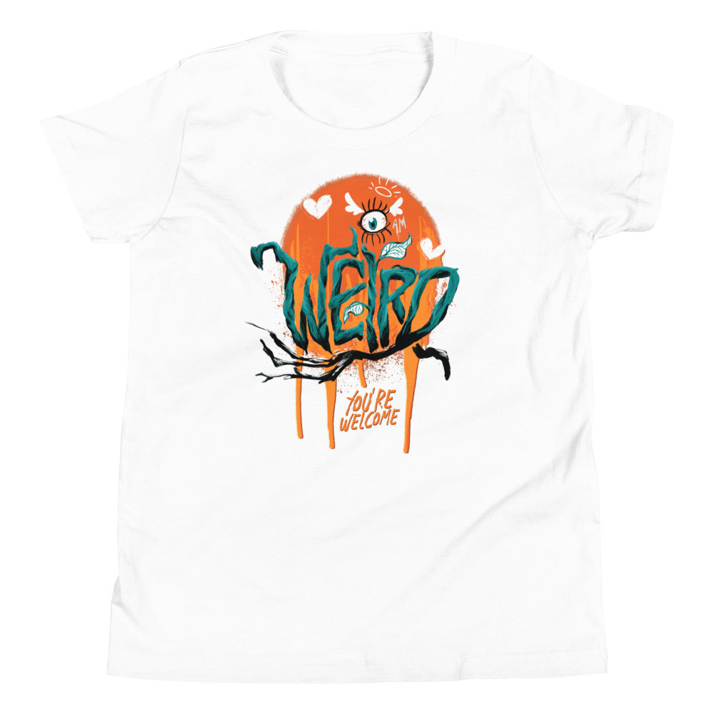 Youth: "I'm Weird, You're Welcome" Short Sleeve T-Shirt